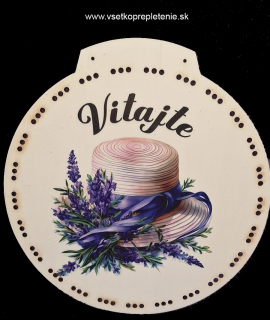 3D vrkočový veniec UV tlač - Vitajte č.4