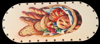 3D preglejkový poklop na chlebník oválny UV tlač 3mm - 30x13cm ( na knopku) typ4
