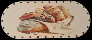 3D preglejkový poklop na chlebník oválny UV tlač 3mm - 33,5x14,5cm ( na knopku) typ3