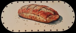 3D preglejkový poklop na chlebník oválny UV tlač 3mm - 33,5x14,5cm ( na knopku) typ5