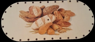 3D preglejkový poklop na chlebník oválny UV tlač 3mm - 33,5x14,5cm ( na knopku) typ6