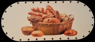 3D preglejkový poklop na chlebník oválny UV tlač 3mm - 33,5x14,5cm ( na knopku) typ8