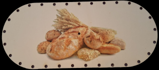 3D preglejkový poklop na chlebník oválny UV tlač 3mm - 33,5x14,5cm ( na knopku) typ11