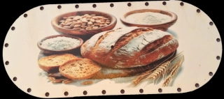 3D preglejkový poklop na chlebník oválny UV tlač 3mm - 33,5x14,5cm ( na knopku) typ14