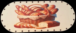 3D preglejkový poklop na chlebník oválny UV tlač 3mm - 33,5x14,5cm ( na knopku) typ17