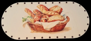 3D preglejkový poklop na chlebník oválny UV tlač 3mm - 27x10cm ( na knopku) typ2