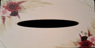 3D kapesníkovník bez dierok  UV tlač 3mm - 23,5x12cm - typ11