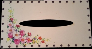 3D kapesníkovník s dierkami  UV tlač 3mm - 24,5x13cm - typ2