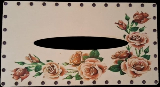 3D kapesníkovník s dierkami UV tlač 3mm - 24,5x13cm - typ4