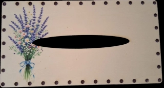 3D kapesníkovník s dierkami  UV tlač 3mm - 24,5x13cm - typ5