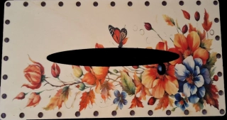 3D kapesníkovník s dierkami UV tlač 3mm - 24,5x13cm - typ7