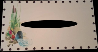 3D kapesníkovník s dierkami  UV tlač 3mm - 24,5x13cm - typ10