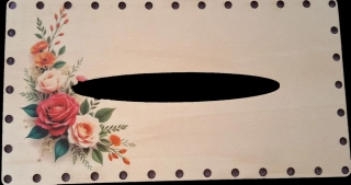 3D kapesníkovník s dierkami  UV tlač 3mm - 24,5x13cm - typ11
