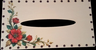 3D kapesníkovník s dierkami  UV tlač 3mm - 24,5x13cm - typ16