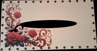 3D kapesníkovník s dierkami  UV tlač 3mm - 24,5x13cm - typ17
