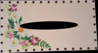 3D kapesníkovník s dierkami  UV tlač 3mm - 24,5x13cm - typ21