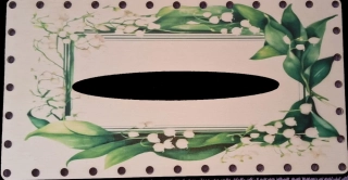 3D kapesníkovník s dierkami  UV tlač 3mm - 24,5x13cm - typ25