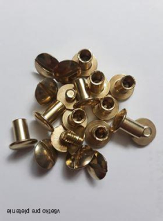 Skrutkový nit 8mm - mosadzný