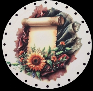 3D vintage 24cm UV tlač - č.81