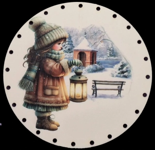 3D vintage 22cm UV tlač - č.85