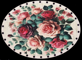 3D elipsa 23x17cm UV tlač - č.43