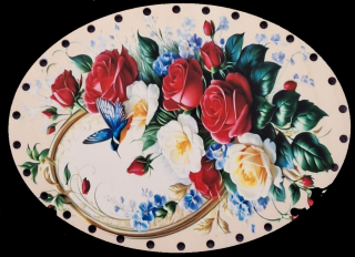 3D elipsa 23x17cm UV tlač - č.52