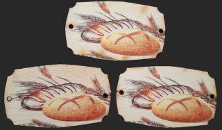 3D tabuľka s potlačou CHLIEB 5x3cm UV tlač - č.1