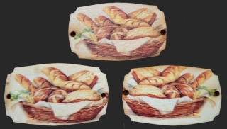 3D tabuľka s potlačou PEČIVO 5x3cm UV tlač - č.3