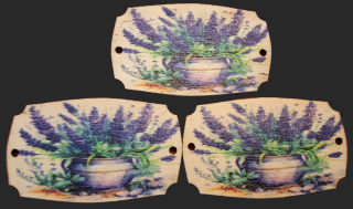 3D tabuľka s potlačou LEVANDUĽA 5x3cm UV tlač